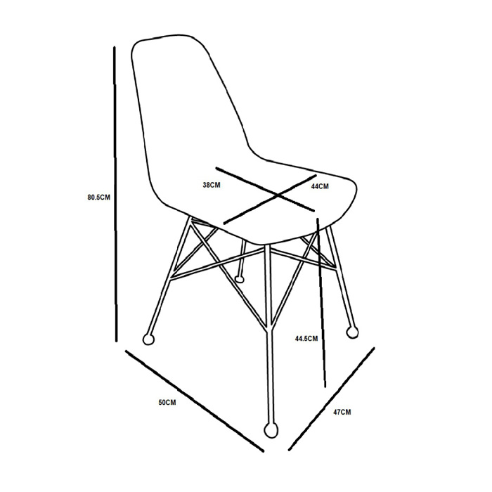 Liberta - Maison DENMARK Καρέκλα Φυσική 44x57x81cm 22-0038 Liberta - Maison DENMARK Karekla Fusiki 44x57x81cm 22-0038