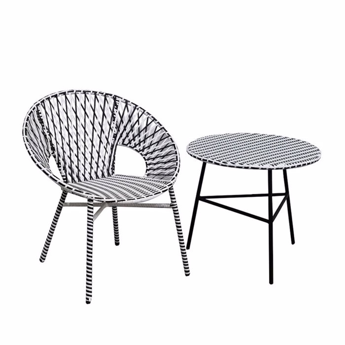 Liberta - Maison GRANADA Coffee Table Mavro/Lefko F65x56cm 22-0078