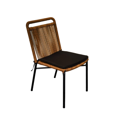 Liberta - Maison HANG Καρέκλα Φυσική Σκούρη 48x61x83cm 22-0084