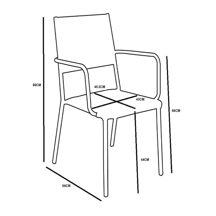 Liberta - Maison PERTH Karekla Fusiki 54.5x56x86cm 22-0153