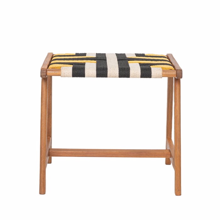 Liberta - Maison VERANO Σκαμπό Multicolor Φυσικό 45x40x40cm 22-0177 Liberta - Maison VERANO Skampo Multicolor Fusiko 45x40x40cm 22-0177