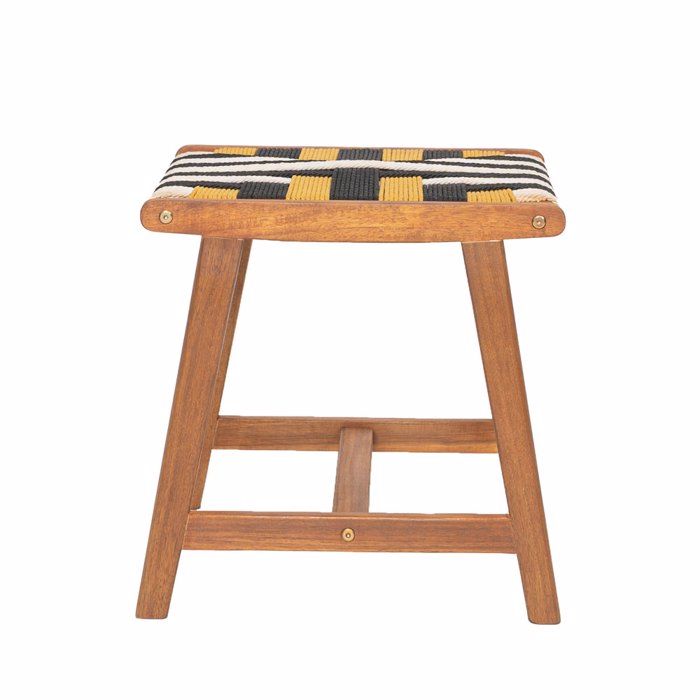 Liberta - Maison VERANO Σκαμπό Multicolor Φυσικό 45x40x40cm 22-0177 Liberta - Maison VERANO Skampo Multicolor Fusiko 45x40x40cm 22-0177