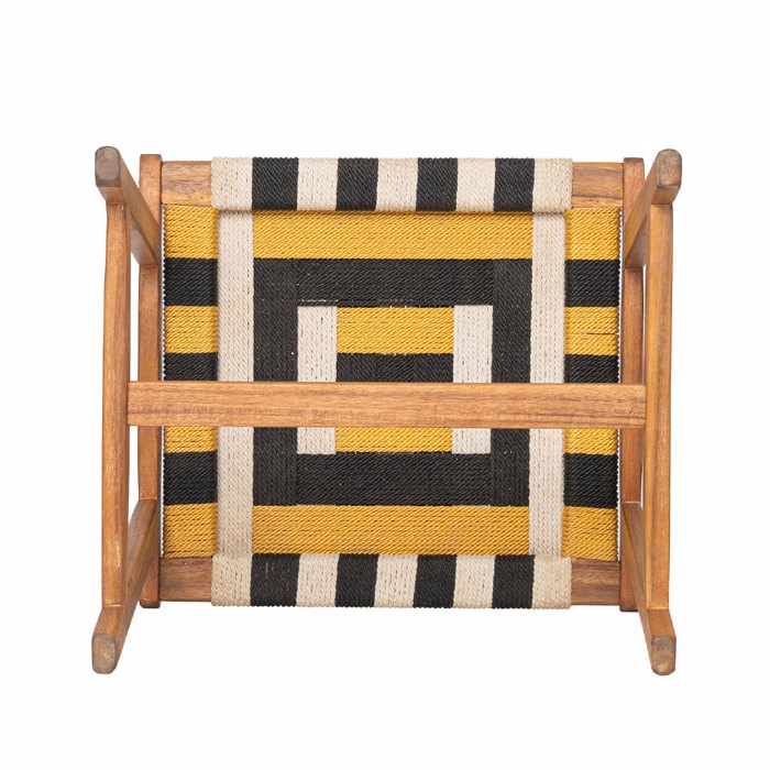 Liberta - Maison VERANO Σκαμπό Multicolor Φυσικό 45x40x40cm 22-0177 Liberta - Maison VERANO Skampo Multicolor Fusiko 45x40x40cm 22-0177