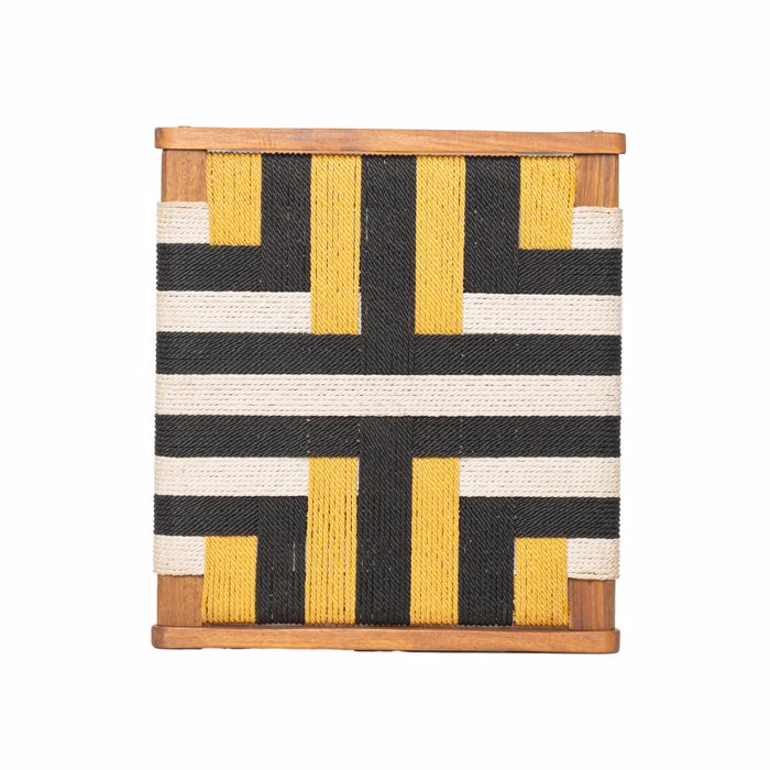 Liberta - Maison VERANO Σκαμπό Multicolor Φυσικό 45x40x40cm 22-0177 Liberta - Maison VERANO Skampo Multicolor Fusiko 45x40x40cm 22-0177