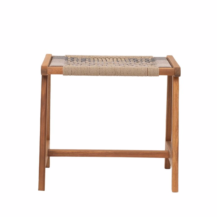 Liberta - Maison VEGA Σκαμπό Multicolor Φυσικό 45x40x40cm 22-0178 Liberta - Maison VEGA Skampo Multicolor Fusiko 45x40x40cm 22-0178