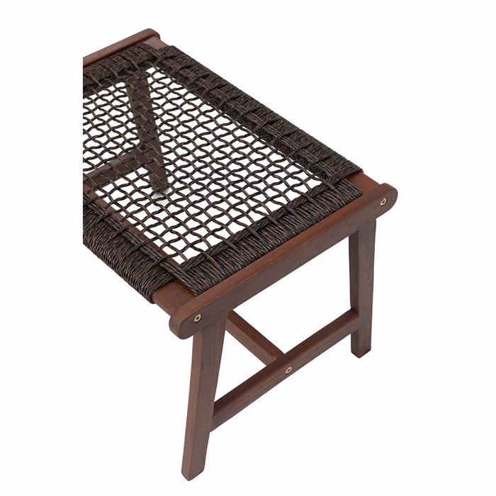 Liberta - Maison MESH Σκαμπό Καφέ Antique/Καρυδί 57x41x35.5cm 22-0184 Liberta - Maison MESH Skampo Kafe Antique/Karudi 57x41x35.5cm 22-0184