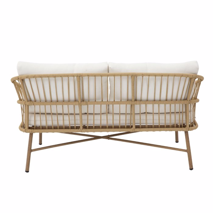 Liberta - Maison CAVE Σετ Σαλόνι Εξωτερικού Χώρου Φυσικό 140x85x77cm 22-0201 Liberta - Maison CAVE Set Saloni Exoterikou Xorou Fusiko 140x85x77cm 22-0201