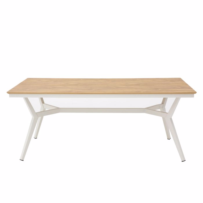 Liberta - Maison BRIDGE Τραπέζι Λευκό/Φυσικό 180x90x75cm 22-0202 Liberta - Maison BRIDGE Trapezi Lefko/Fusiko 180x90x75cm 22-0202