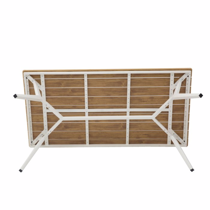 Liberta - Maison BRIDGE Τραπέζι Λευκό/Φυσικό 180x90x75cm 22-0202 Liberta - Maison BRIDGE Trapezi Lefko/Fusiko 180x90x75cm 22-0202