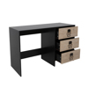 Liberta - Maison BLACKLY SLOT Gafeio me 3 Surtaria Mavro Oak/Sonoma Decape 120x48x76.5cm 24-0556