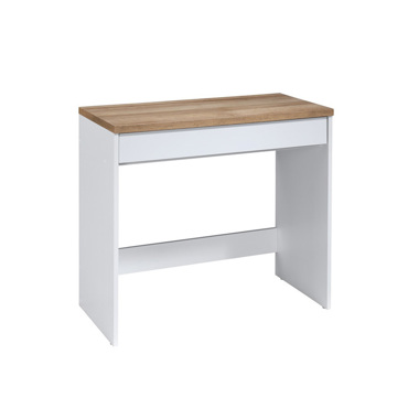 Liberta - Maison PRACTICO Γραφείο Λευκό/Φυσικό με 1 Συρτάρι 80x40x76cm 24-0683