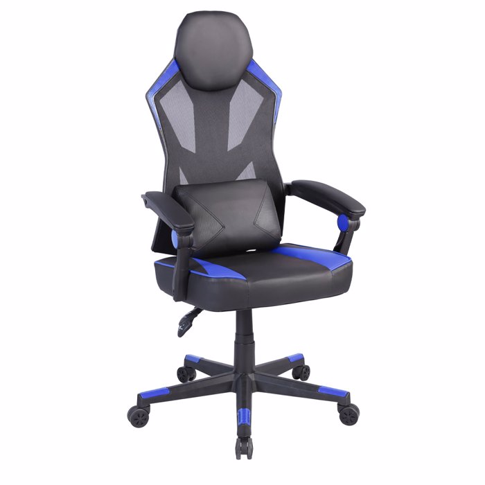 Liberta - Maison FUSION Gaming Καρέκλα Γραφείου Μαύρη/Μπλε 50x74x137cm 25-0701 Liberta - Maison FUSION Gaming Karekla Gafeiou Mavri/Mple 50x74x137cm 25-0701