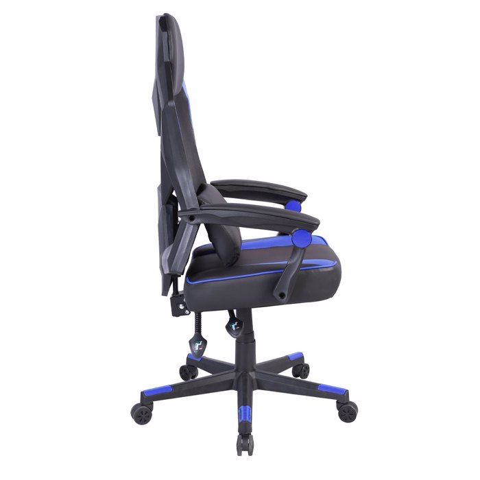 Liberta - Maison FUSION Gaming Καρέκλα Γραφείου Μαύρη/Μπλε 50x74x137cm 25-0701 Liberta - Maison FUSION Gaming Karekla Gafeiou Mavri/Mple 50x74x137cm 25-0701