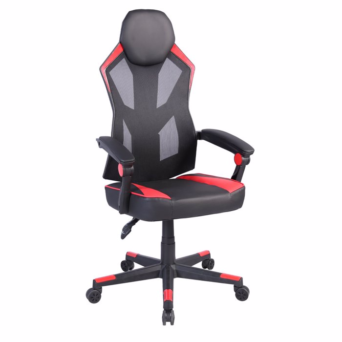 Liberta - Maison FUSION Gaming Καρέκλα Γραφείου Μαύρη/Κόκκινη 50x74x137cm 25-0702 Liberta - Maison FUSION Gaming Karekla Gafeiou Mavri/Kokkini 50x74x137cm 25-0702