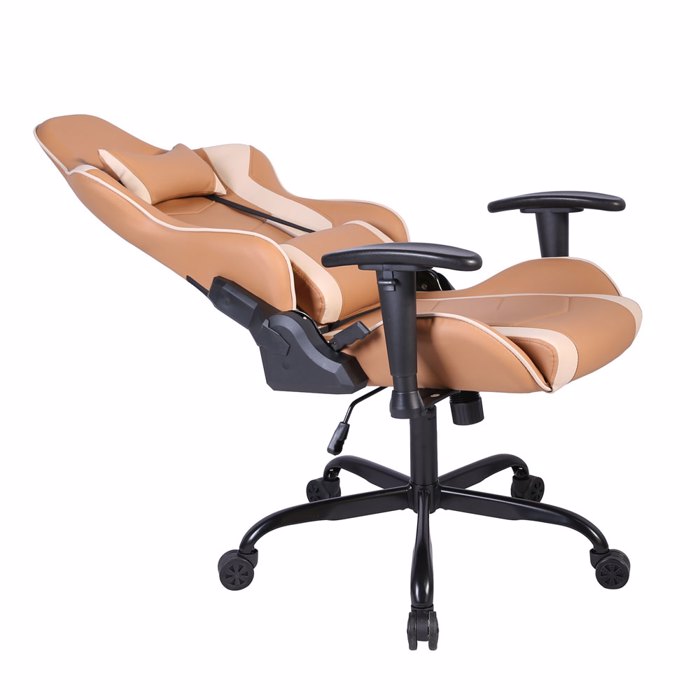 Liberta - Maison EXPLOR Gaming Καρέκλα Γραφείου Mocca/Grez 50x71x135cm 25-0704 Liberta - Maison EXPLOR Gaming Karekla Gafeiou Mocca/Grez 50x71x135cm 25-0704