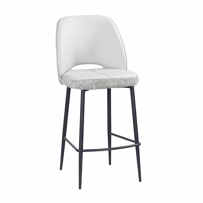Liberta - Maison BOUTON Σκαμπό Bar Γκρι Ανοιχτό 46x50x99cm 26-0031 Liberta - Maison BOUTON Skampo Bar Ggri Anoixto 46x50x99cm 26-0031