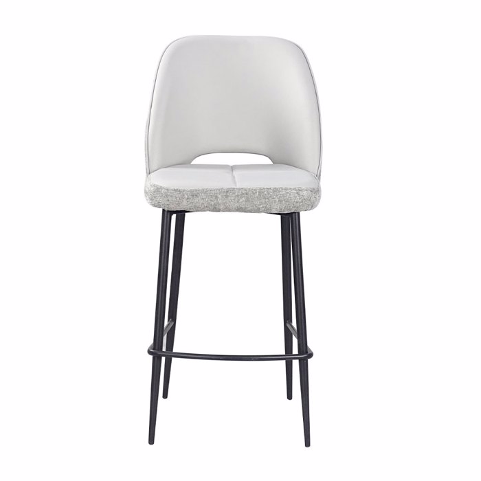 Liberta - Maison BOUTON Σκαμπό Bar Γκρι Ανοιχτό 46x50x99cm 26-0031 Liberta - Maison BOUTON Skampo Bar Ggri Anoixto 46x50x99cm 26-0031