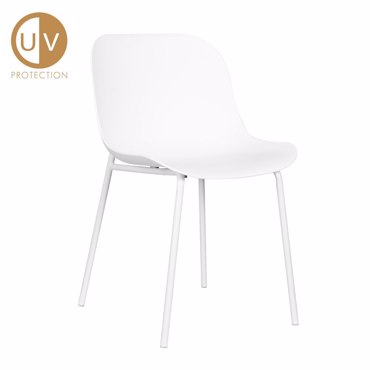 Liberta - Maison LIGNA Καρέκλα Λευκή 55.5x48x80cm 27-0130