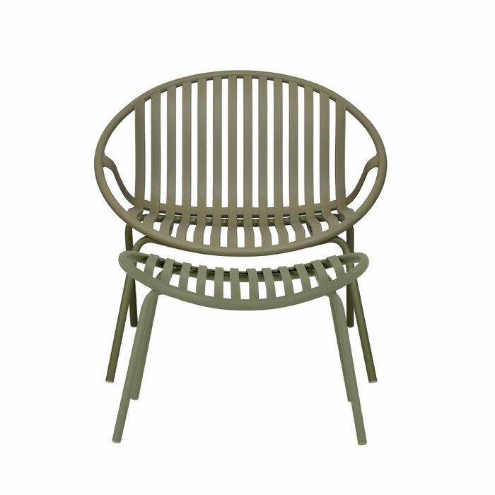 Liberta - Maison NADIN Set Poluthrona me upopodio Ladi 79.5x70x74cm 27-0210-KXX