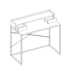 Liberta - Maison NAK Gafeio me 2 Surtaria Sonoma me Pattern 100x50x88.5cm 28-0138