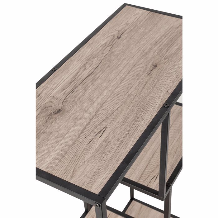 Liberta - Maison PLEGMA Bibliothiki Sonoma/Mavro 69x33x113.5cm 28-0183