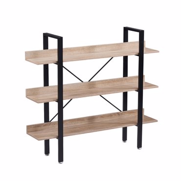 Liberta - Maison HORIZON Βιβλιοθήκη Sonoma/Μαύρη με 3 Ράφια 120x28x106cm 28-0219