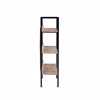 Liberta - Maison HORIZON Bibliothiki Sonoma/Mavri me 3 Rafia 120x28x106cm 28-0219