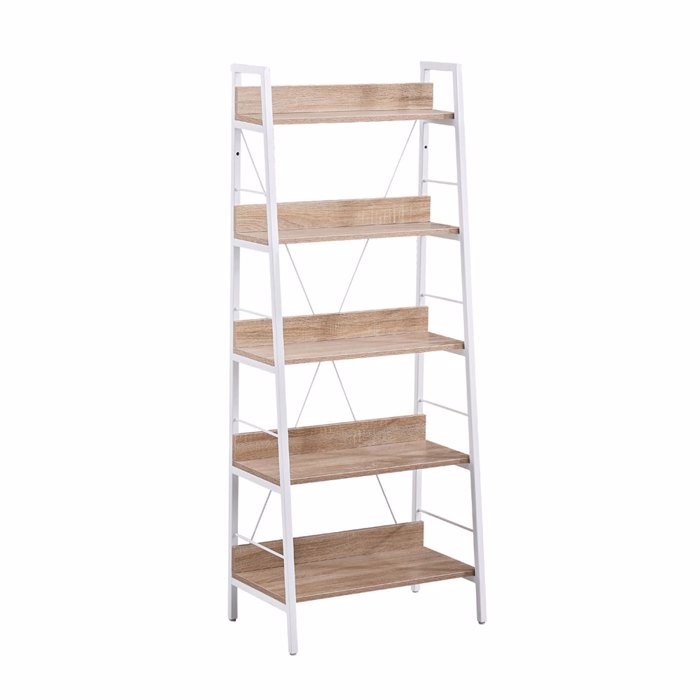 Liberta - Maison ONE STEP UP Βιβλιοθήκη Sonoma/Λευκή με 5 Ράφια 60x35x149cm 28-0222 Liberta - Maison ONE STEP UP Bibliothiki Sonoma/Lefki me 5 Rafia 60x35x149cm 28-0222