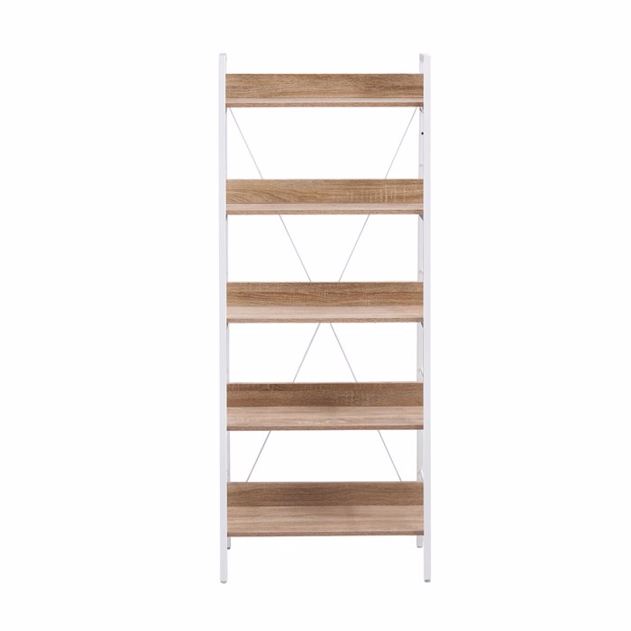 Liberta - Maison ONE STEP UP Βιβλιοθήκη Sonoma/Λευκή με 5 Ράφια 60x35x149cm 28-0222 Liberta - Maison ONE STEP UP Bibliothiki Sonoma/Lefki me 5 Rafia 60x35x149cm 28-0222