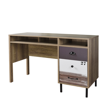 Liberta - Maison NUMBER Γραφείο Sonoma/Λευκό/Γκρι 120x48x75cm 28-0235