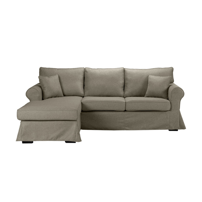 Liberta - Maison ASHLEY Kanapes me Aristeri Gnia Kafe Anoixtos me Aposuromeno Kalumma 236x171x91cm 71-0054