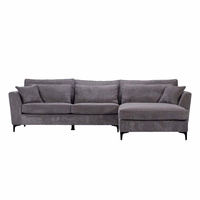 Liberta - Maison FOREVER Καναπές Γκρι Δεξιά Γωνία 316x185x92cm 71-0117 Liberta - Maison FOREVER Kanapes Ggri Dexia Gnia 316x185x92cm 71-0117