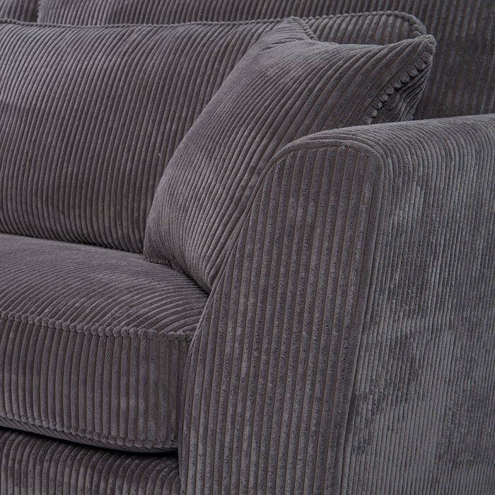 Liberta - Maison FOREVER Καναπές Γκρι Δεξιά Γωνία 316x185x92cm 71-0117 Liberta - Maison FOREVER Kanapes Ggri Dexia Gnia 316x185x92cm 71-0117