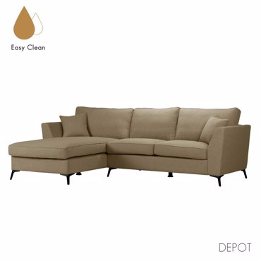 Liberta - Maison BOEL Καναπές Beige με Αριστερή Γωνία 280x170x92cm 71-0163