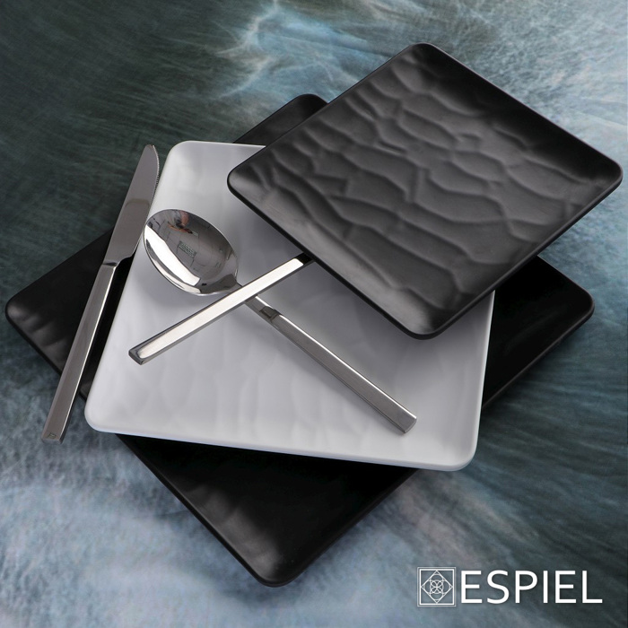 Black Piato Rixo Tetrag 18ek Wavy Matte Melaminis MLB347K72-6 Espiel