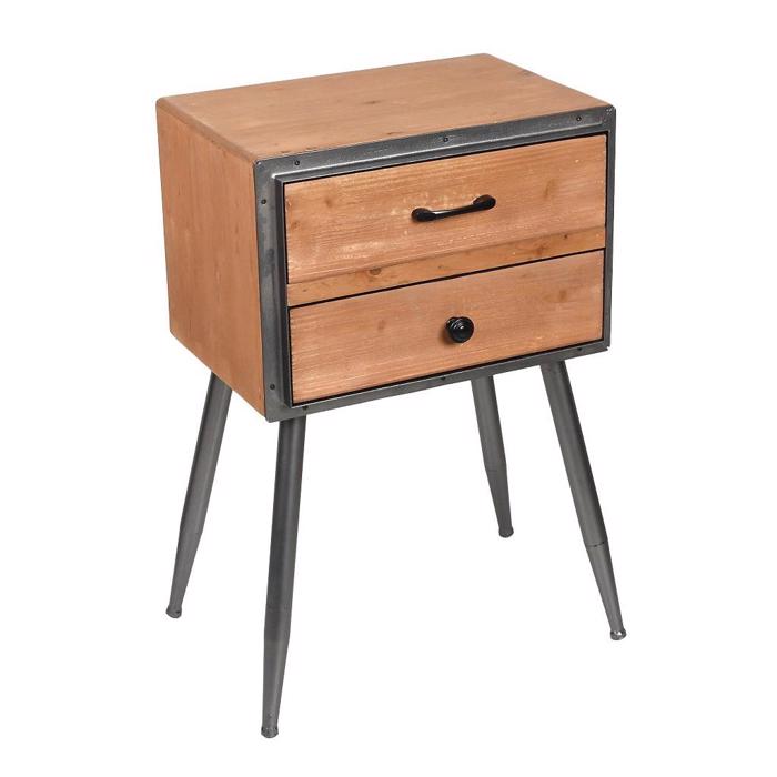 Komodino Xulino me 2 Surtaria 47X35X71.5ek FOP110 Espiel