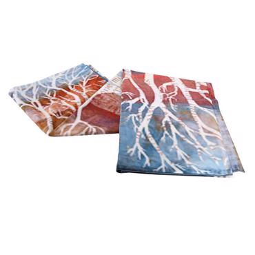 Τραπεζομάντηλο Καφέ/Πορτοκαλί 'Δέντρο' Polyester 120Χ120ΕΚ HEM220 ESPIEL