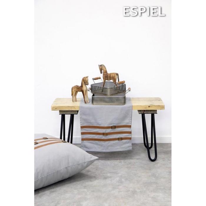 Runner Ggri me Lourakia Dermatinis 40X180ek HEM405 Espiel