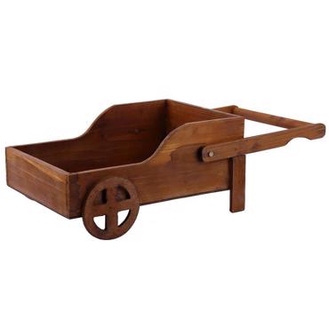 Καρότσι Σκούρο Καφέ Ξύλο 46Χ22Χ16εκ HOM2346 Espiel