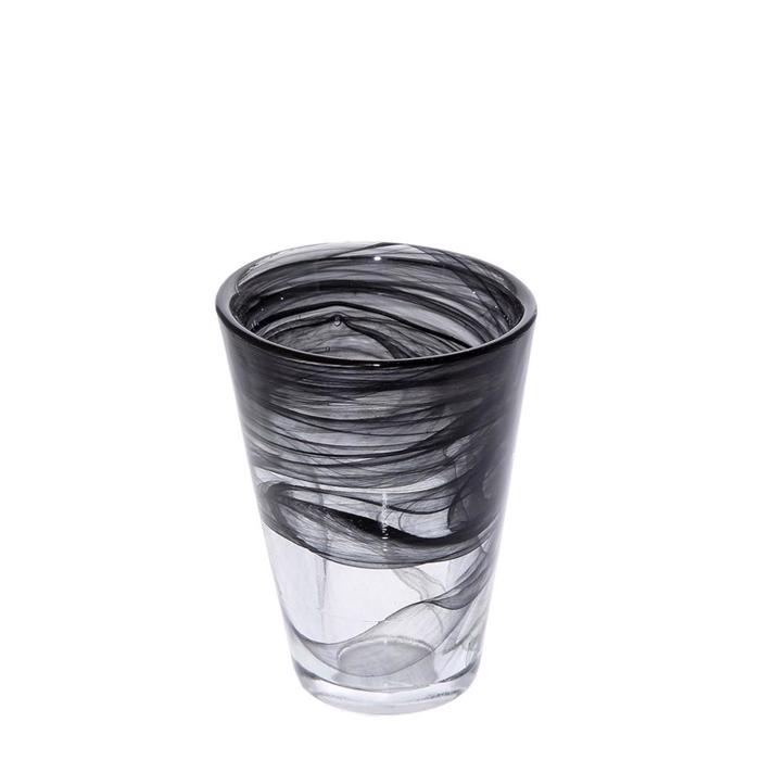 Atlas Ποτήρι Alabaster Μαύρο 180ml 8.5Χ9εκ HOR1013K6 Espiel Atlas Potiri Alabaster Mavro 180ml 8.5X9ek HOR1013K6 Espiel