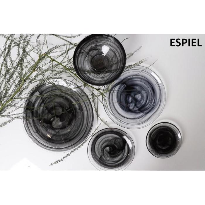 Atlas Ποτήρι Alabaster Μαύρο 270ml 9Χ13εκ HOR1018K6 Espiel Atlas Potiri Alabaster Mavro 270ml 9X13ek HOR1018K6 Espiel