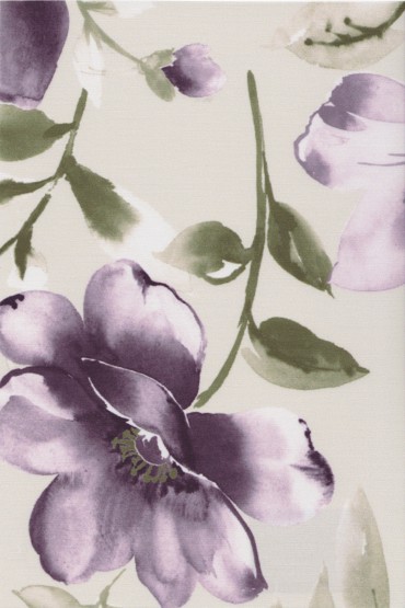 Ρόλερ 7001 λουλούδια καφέ μωβ