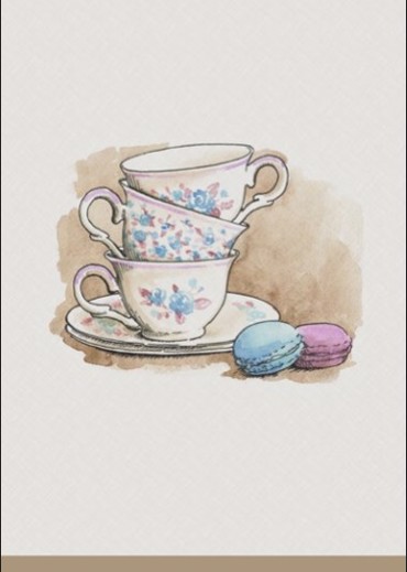 ΡΟΛΕΡ ΜΕ ΨΗΦΙΑΚΗ ΕΚΤΥΠΩΣΗ ''TEA AND DESSERT'' E104