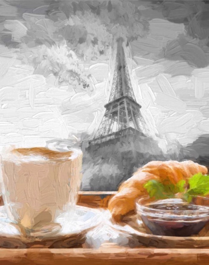 ROLER ME PsIFIAKI EKTuPOSI ''KAFE STO PARISI'' E116