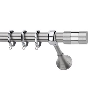 Κουρτινόξυλο φ25 inox Μόνικα