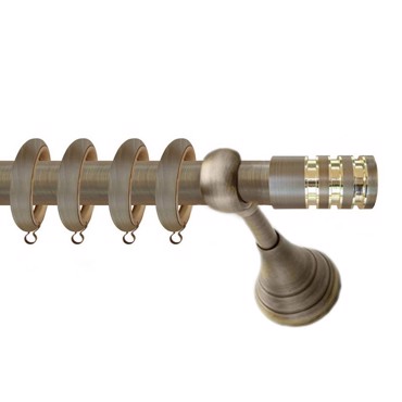 Κουρτινόξυλο Φ25 m.Porto bronze