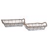 S/2 KALAThI METALLIKO ME SXOINI 45X29X19 3-70-104-0707 InArt