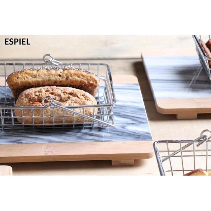 Πλατό Μάρμαρο & Μπαμπού Γκρι 26Χ20Χ1.8 LAP122 Espiel Plato Marmaro & Bampou Ggri 26X20X1.8 LAP122 Espiel