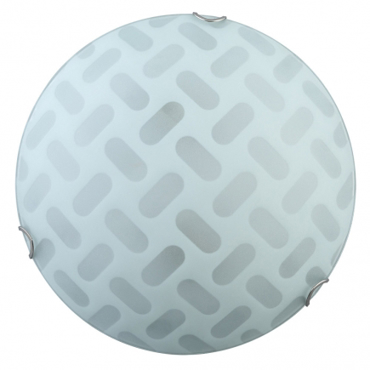 ARlight 3Φωτη Πλαφονιέρα Οροφής Γυαλί Ccc 9307/40 Λευκό Ε27 Φ40 0064163