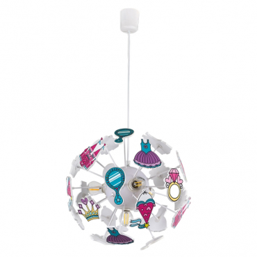 ARlight Παιδικό 4Φωτο Φωτιστικό Οροφής Πριγκίπισσες Πλαστικό Pdc 4339 Πολύχρωμο Ε14 35Χ80 0134067